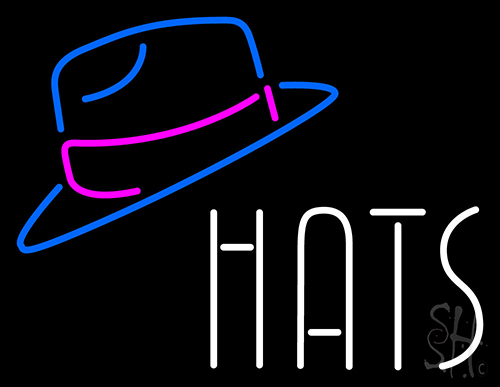 Hats With Logo Neon Sign