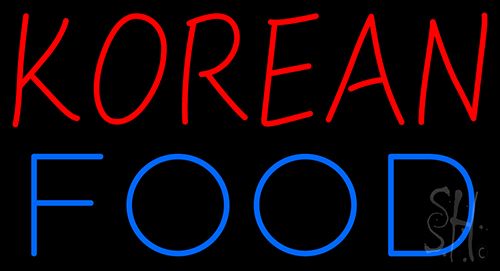 Korean Food Neon Sign