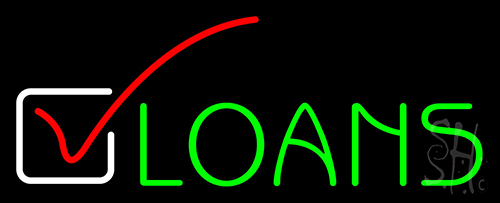 Loans Neon Sign