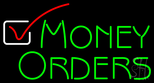 Money Orders Neon Sign
