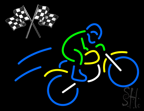 Motocross Bike And Rider Neon Sign