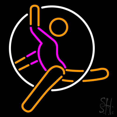 Olympic Sports Artistic Gymnastics Neon Sign