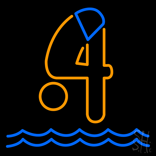 Olympic Sports Diving Neon Sign