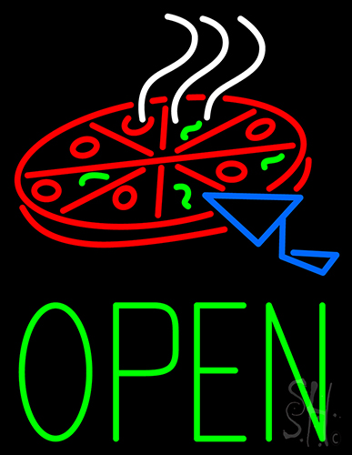 Open Pizza Neon Sign