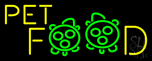 Pet Food With Logo Neon Sign