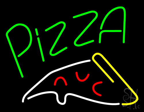 Pizza Rest Cafe Pizzeria Neon Sign