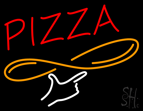 Pizza With Logo Neon Sign