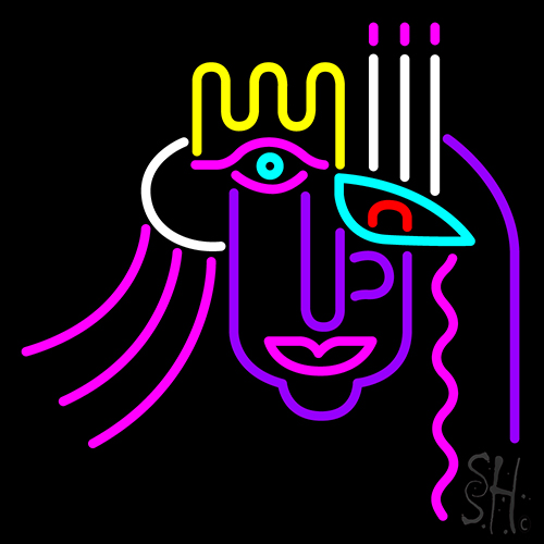 Poker Icon Neon Sign
