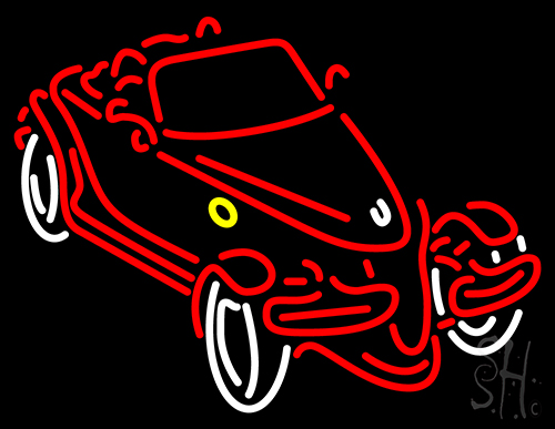 Red Car Neon Sign