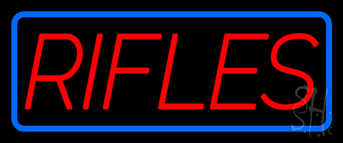 Rifles Neon Sign