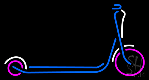 Scooter Logo Neon Sign
