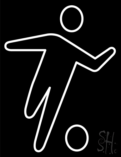 Sport Football Icon Neon Sign