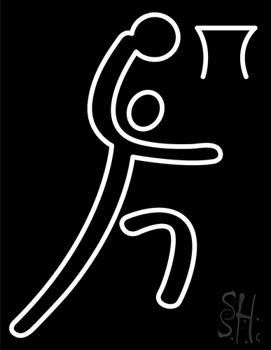 Sports Icon Basketball Neon Sign