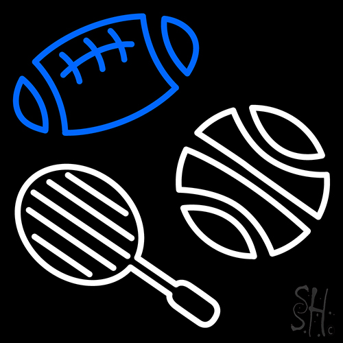 Sports Icon Logo Neon Sign
