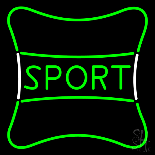 Sport With Border Neon Sign