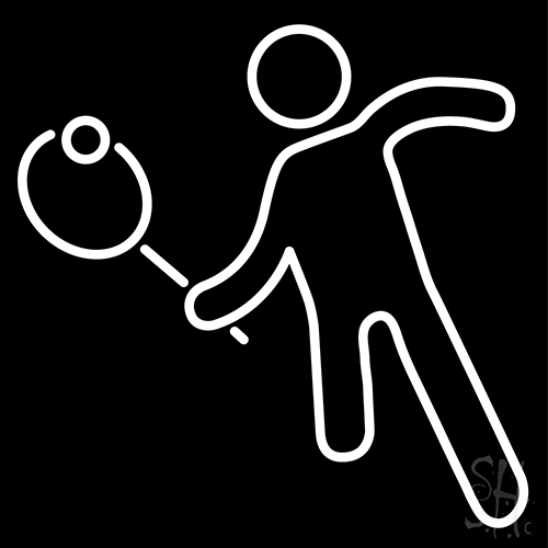 Tannis Game Icon Neon Sign
