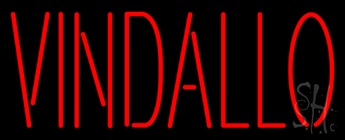 Vindallo Neon Sign