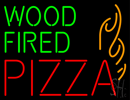 Wood Fired Pizza Neon Sign