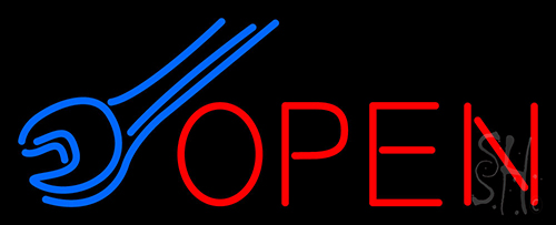 Wrench Auto Repair Rental Garage Repair Neon Sign