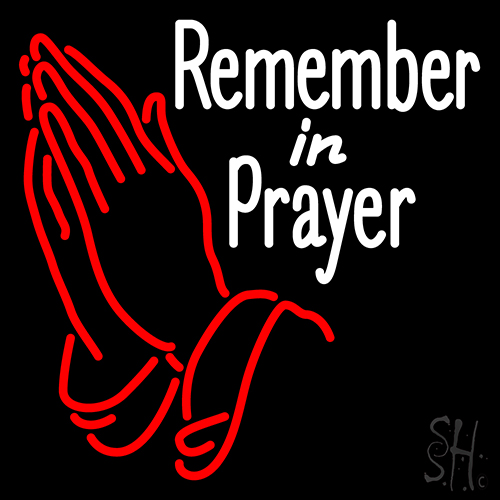 Praying Hands Neon Sign