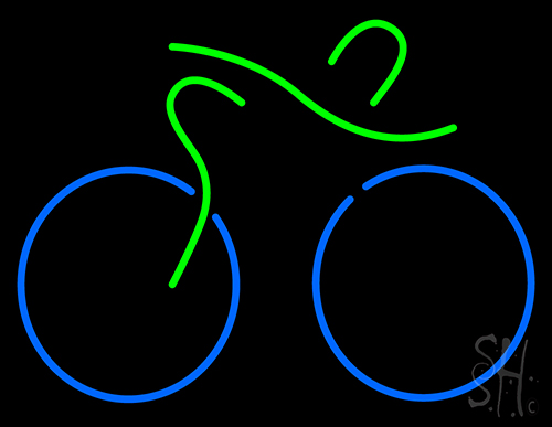 Bicycle Freestanding Neon Sign