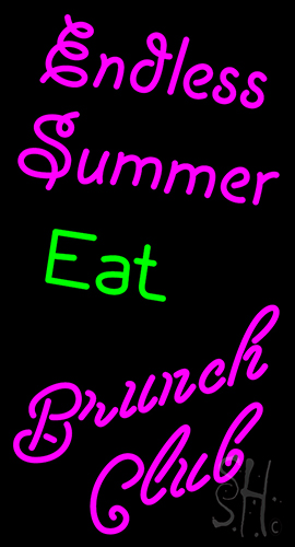 En Hess Summer Neon Sign