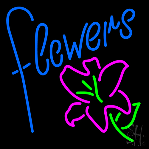 Flowers Neon Sign