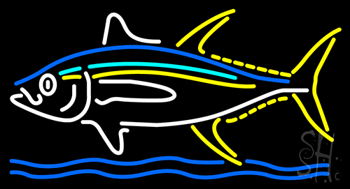 Multicolor Big Fish Neon Sign