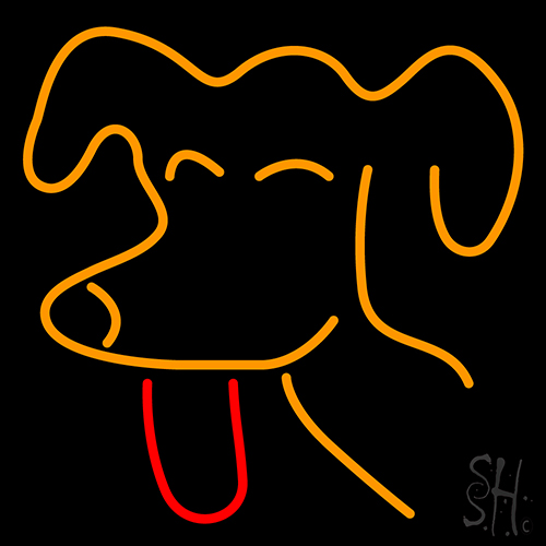 Pooch Freestanding Neon Sign