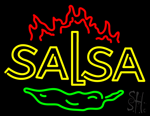 Salsa Logo Neon Sign