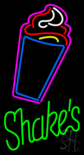 Shakes Logo Neon Sign