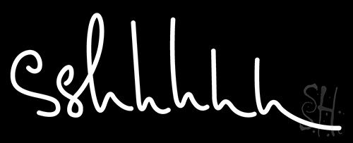 White Sshhhh Neon Sign
