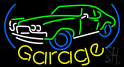 Garage Car Logo Neon Sign