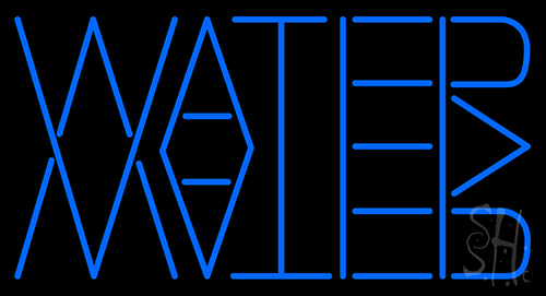 Water Neon Sign