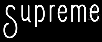 Supreme White Neon Sign