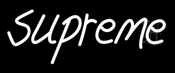 Supreme White Neon Sign