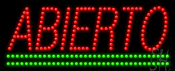Abierto Animated LED Sign