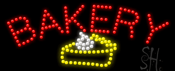 Bakery Logo Animated LED Sign