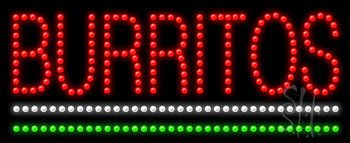 Burritos Animated LED Sign