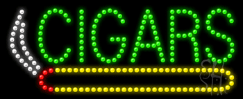 Cigars Logo Animated LED Sign