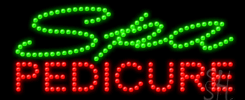 Spa Pedicure Animated LED Sign