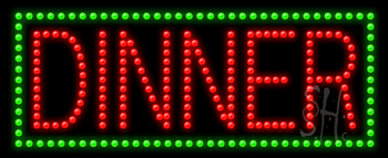 Dinner Animated LED Sign