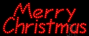 Merry Christmas Animated LED Sign