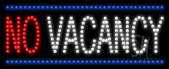 No Vacancy Animated LED Sign
