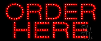 Order Here Animated LED Sign