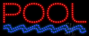 Pool Animated LED Sign