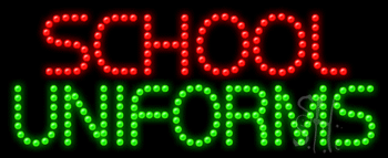 School Uniforms Animated LED Sign