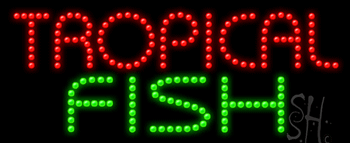 Tropical Fish Animated LED Sign