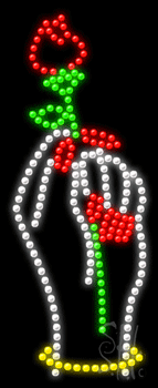 Nails Logo Animated LED Sign