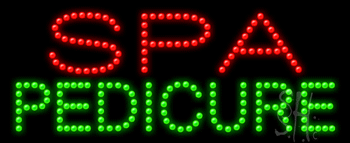Spa Pedicure Animated LED Sign